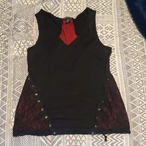 Hot topic lace shirt